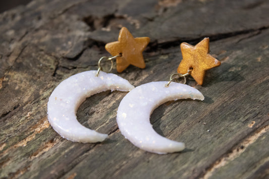 Moon & Star Earrings