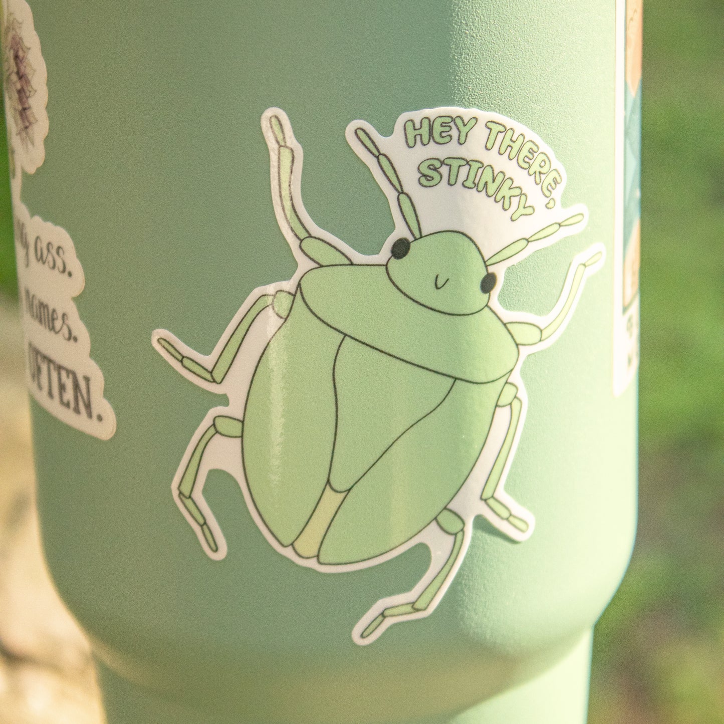 "Hey There, Stinky" Stinkbug | Sticker