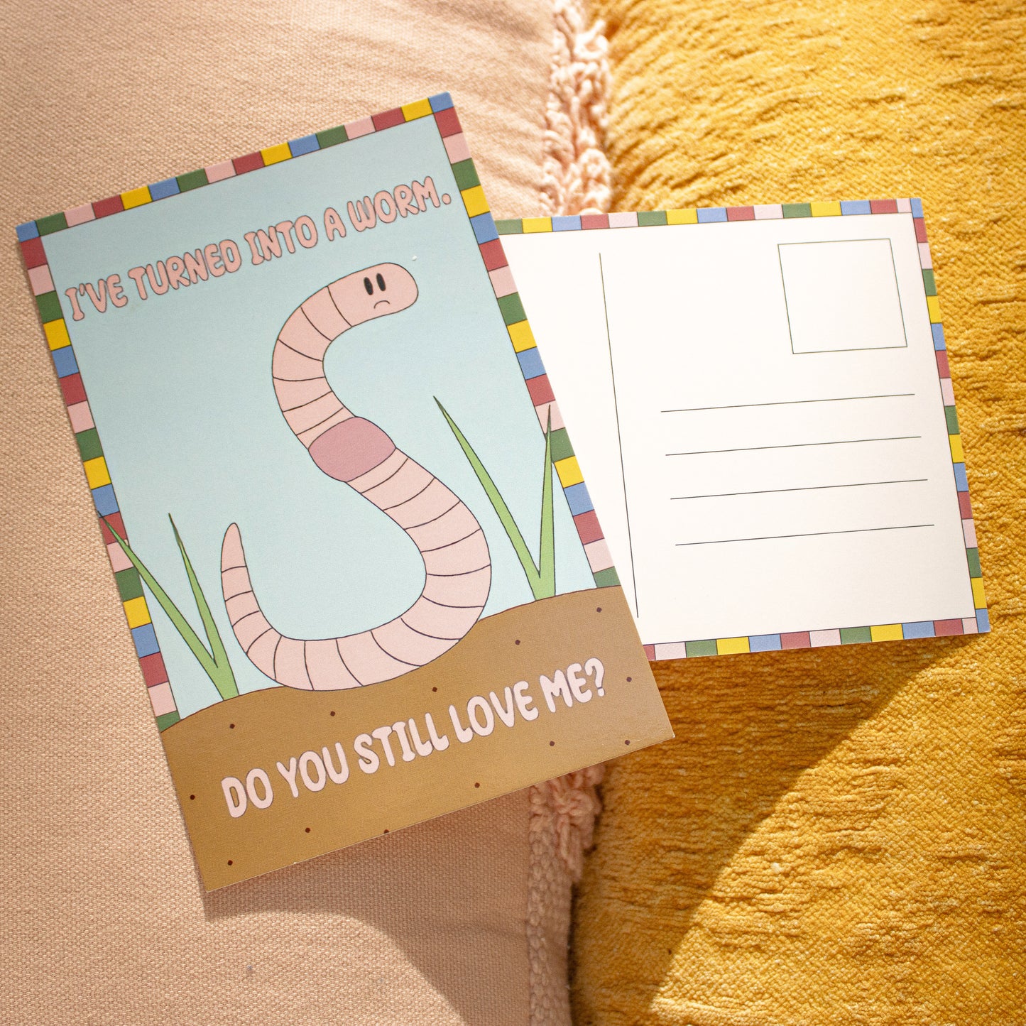 Turned Into a Worm | Postcard