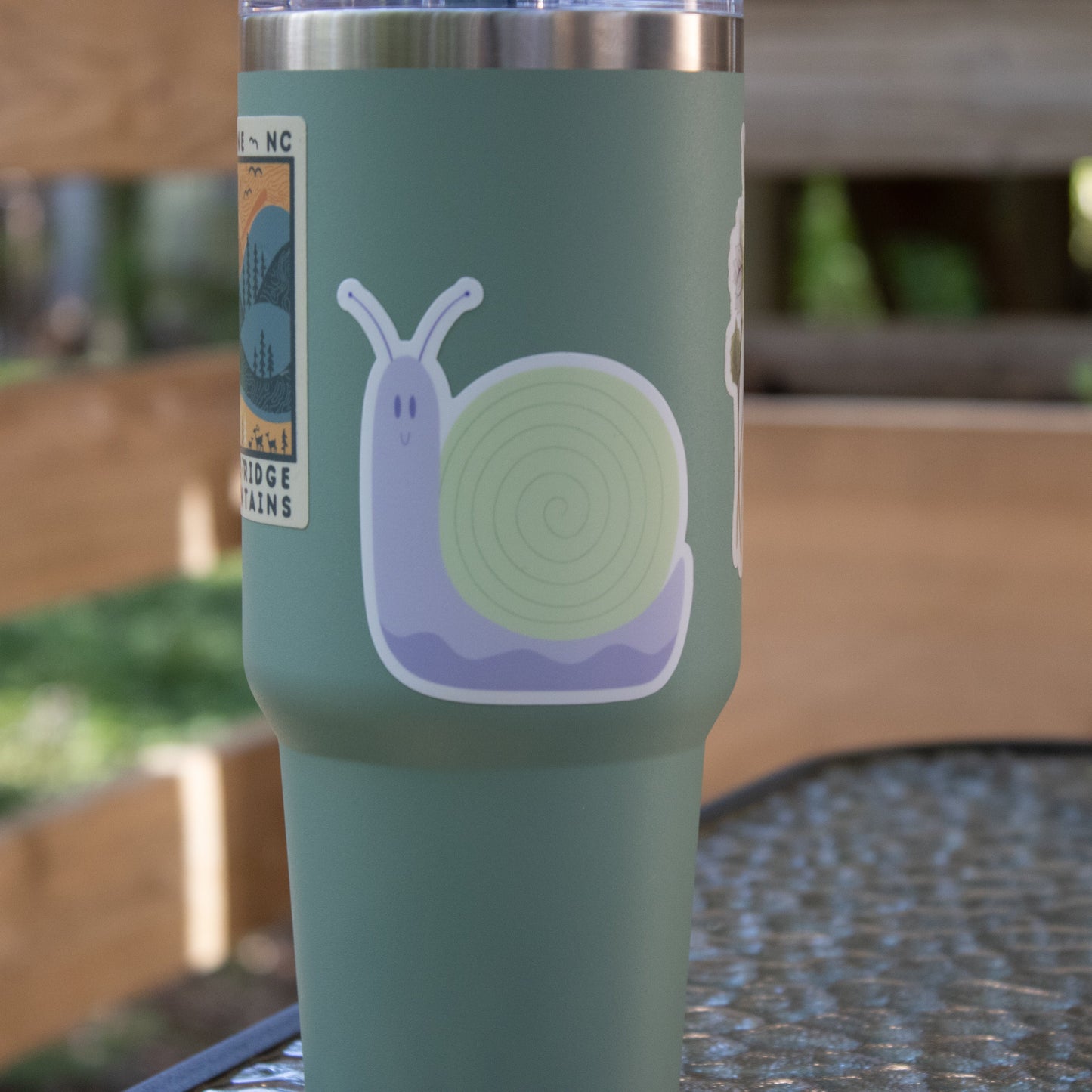 hibloomy Snail Sticker | Laptop, Water Bottle, Scrapbook Sticker