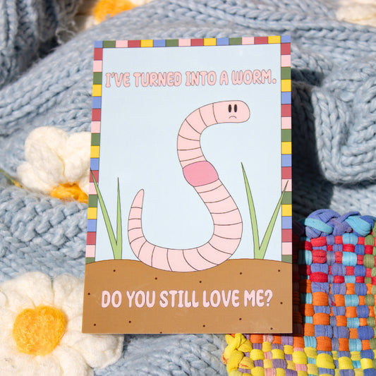 Turned Into a Worm | Postcard