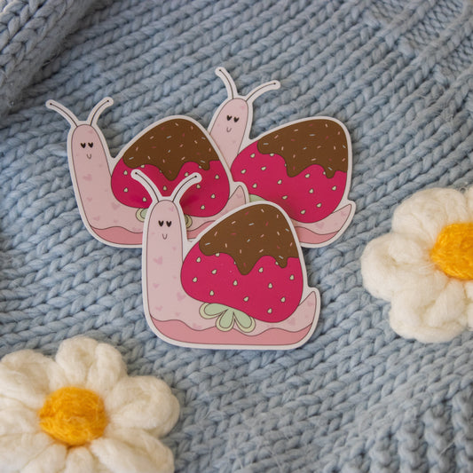 Chocolate Strawberry Snail | Sticker