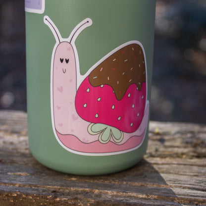 Chocolate Strawberry Snail | Sticker